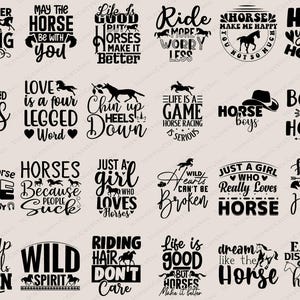 Horse Svg Files, Horses Svg, Equestrian Svg, Horse Face Svg, Horse Sayings Svg, Horse Silhouette Svg, Horse Girl Svg, Horse Quotes Svg