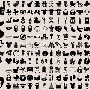 Baby SVG-bundel, Baby PNG-bundel, Baby Clipart, Baby SVG-bestanden knippen voor Cricut, Baby Shower Svg, Baby Footprints Svg, pasgeboren Svg-bundel