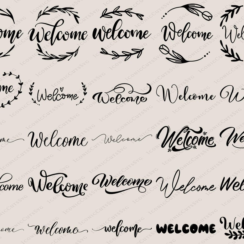 Welcome Svg - Etsy