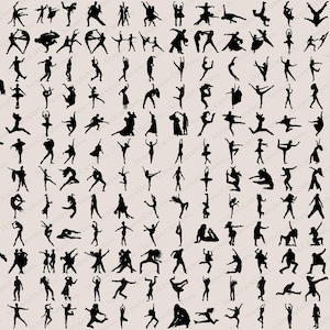 ダンスSVG、ダンスシルエット、ダンスSVGバンドル、ダンスカットファイル、ダンサーSVG、ダンスクリップアート、ダンサーシルエットSVG、即時ダウンロード