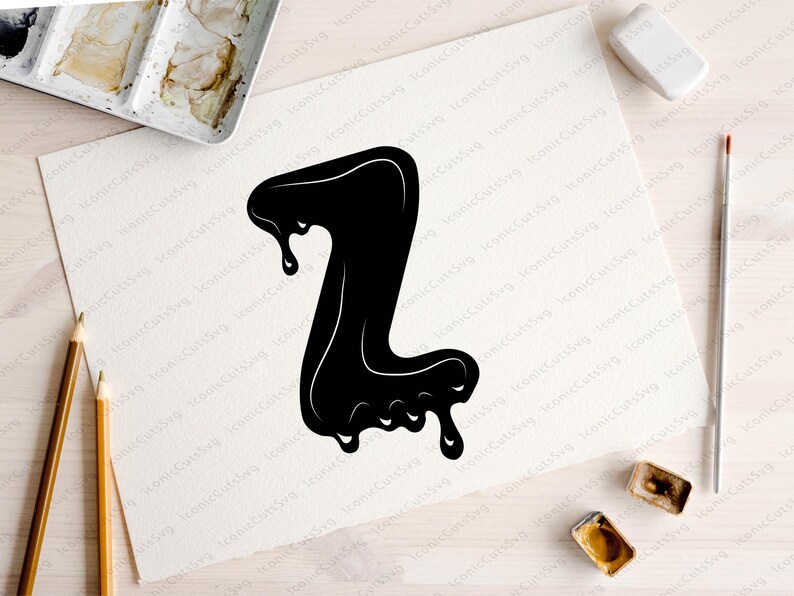 Drip Font SVG, Dripping Font SVG, Svg File for Cricut, Dripping Font ...