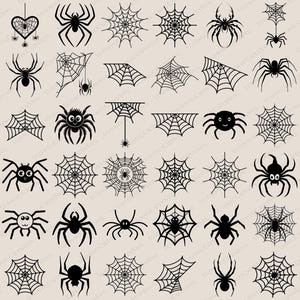 Spider Svg, spinnenweb Svg, insect Svg, spinnenweb Svg, Halloween Svg, Clipart, silhouet, sticker, Stencil, gesneden bestand, Cricut