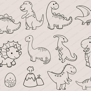 Cute Dinosaur Svg, Dinosaur Clipart, Dinosaur Silhouette Svg, Kids Dinosaur Svg, T-rex Svg, Dino Svg, Instant Download