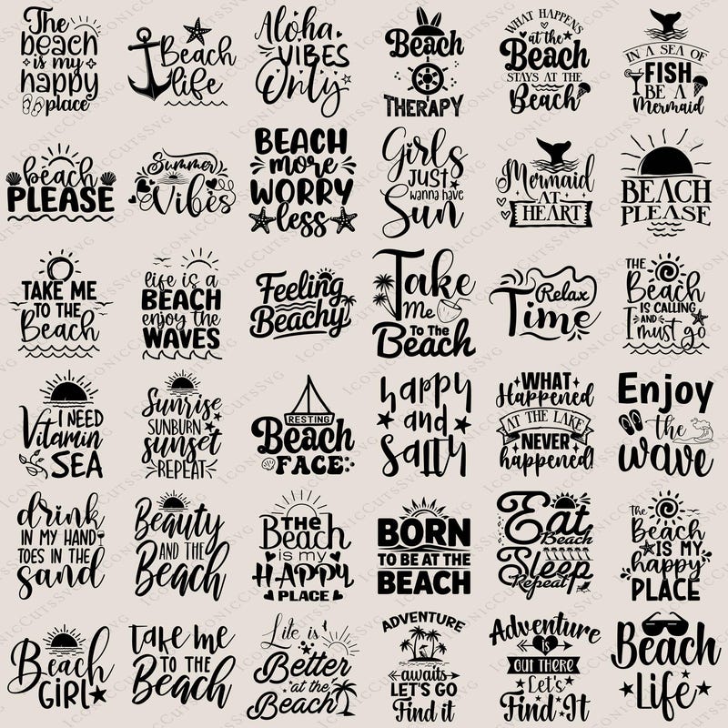 California Beach Clip Art - Etsy