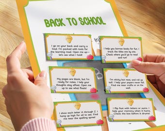 Back to School Scavenger Hunt: Classroom Treasure Hunt Game (PDF Download)