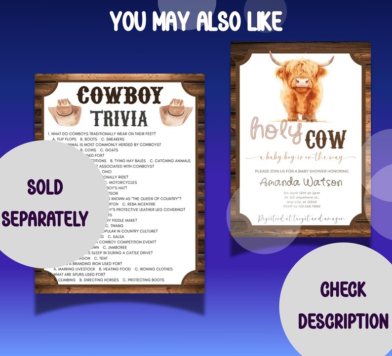 Question Cowboy Wild West Jeoparty Game: Cowboy Birthday Party Activity (digital ...