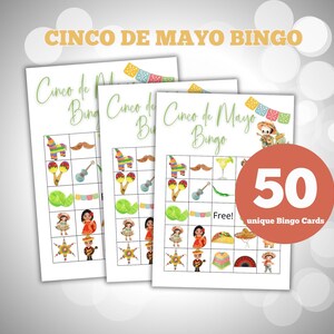 Liliful 35 Pcs Mexican Bingo 24 Players Fiesta Bingo Games Cinco