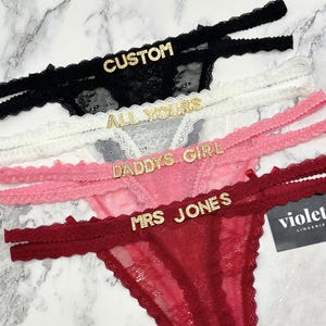Custom Name Thong, Name Thong, Personalised Name Thong