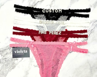 Custom Name Thong, Personalised Name Thong, Name Thong