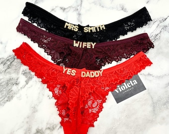 Custom Name G-Strings, Personalised Name Thong, Custom Name Thong
