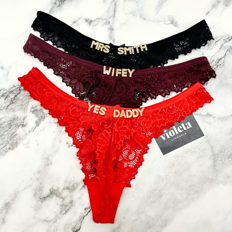 Custom Name Thong, Personalised Name Thong, Name Thong image 9