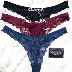 Custom Name Thong, Personalised Name Thong, Name Thong