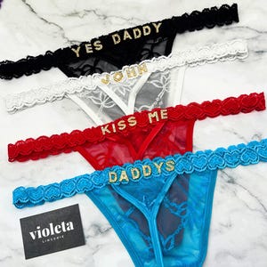 Custom Name G-Strings, Personalised Name Thong, Custom Name Thong