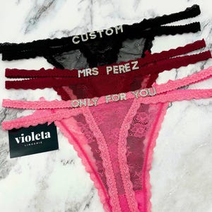 Custom Name Thong, Name Thong, Personalised Name Thong