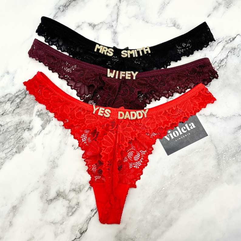 Custom Name Thong, Personalised Name Thong, Name Thong image 7