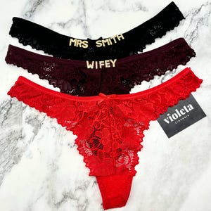 Custom Name Thong, Personalised Name Thong, Name Thong image 4
