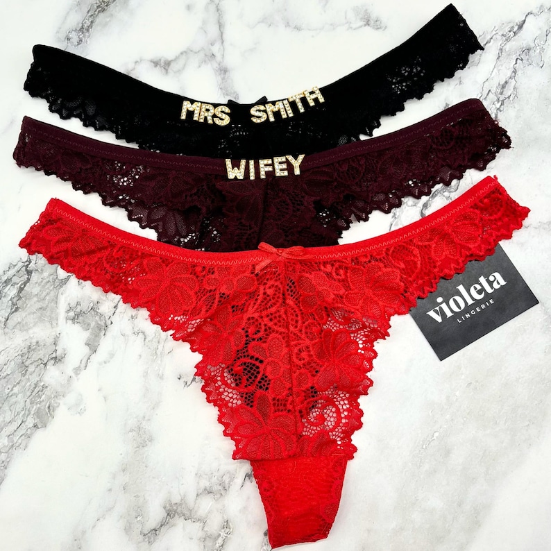 Custom Name Thong, Personalised Name Thong, Name Thong image 4