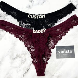 Custom Name Thong, Personalised Name Thong, Name Thong
