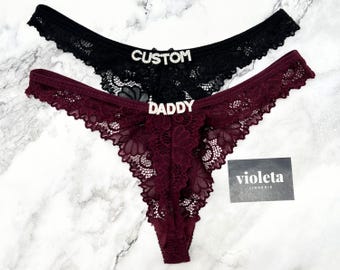 Custom Name Thong, Personalised Name Thong, Name Thong