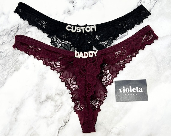 Custom Name Thong, Personalised Name Thong, Name Thong