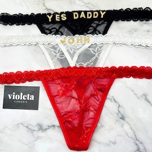 Name Thong, Personalised Name Thong, Custom Name Thong