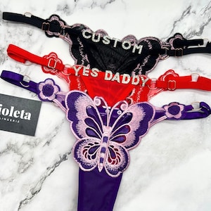 Name Thong, Personalised Name Thong, Custom Name Thong