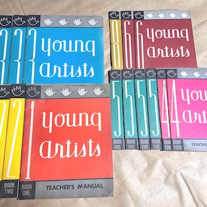 Young Artists Teachers Manual Lot, 1959, 16 pc