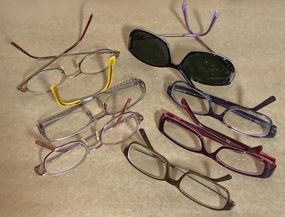 7 Pairs of Prescription Glasses, Plastic Frames, … - image 1