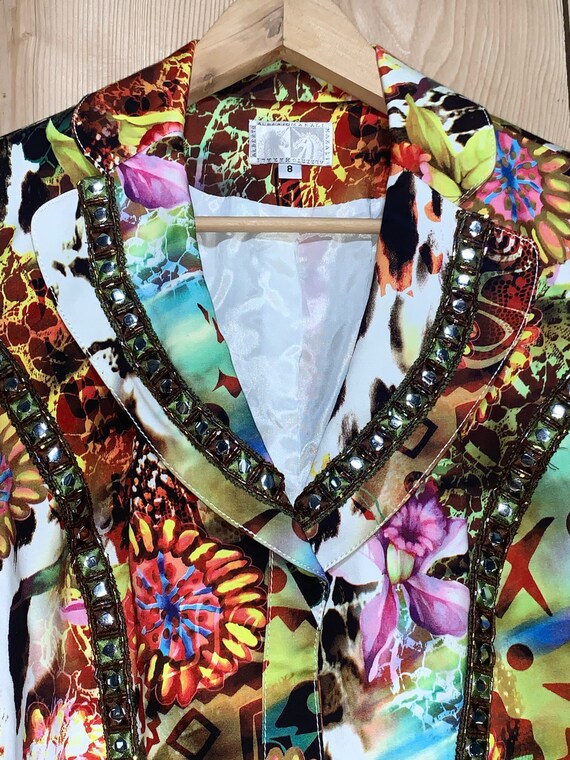 Alberto Makali Beaded Wild Colors Jacket, Hippy J… - image 8