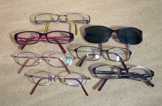 7 Pairs of Prescription Glasses, Plastic Frames, … - image 3