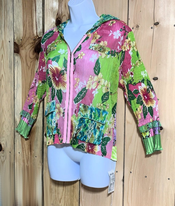 Alberto Makali Blouse, Psychedelic Greens, Pink, G