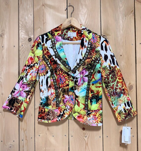 Alberto Makali Beaded Wild Colors Jacket, Hippy J… - image 9