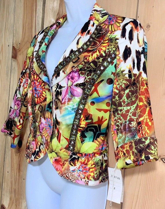 Alberto Makali Beaded Wild Colors Jacket, Hippy J… - image 3