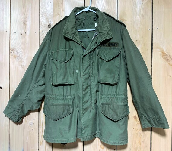 Army Field Coat, Medium Short, Army Patch, Vintag… - image 4