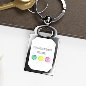 Pickleball Bag Tag Pickleball Keychain Pickleball Paddle Keychain Gift for Pickleball Lover Sports Gift Cute Keychain Pickleball Gift Idea