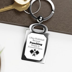 Pickleball Bag Tag Pickleball Keychain Pickleball Paddle Keychain Gift for Pickleball Lover Sports Gift Cute Keychain Pickleball Gift Idea