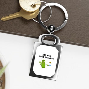 Pickleball Bag Tag Pickleball Keychain Pickleball Paddle Keychain Gift for Pickleball Lover Sports Gift Cute Keychain Pickleball Gift Idea