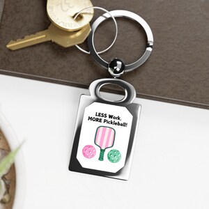 Pickleball Bag Tag Pickleball Keychain Pickleball Paddle Keychain Gift for Pickleball Lover Sports Gift Cute Keychain Pickleball Gift Idea