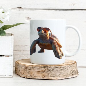 Sea Turtle Mug Turtle Coffee Cup Sea Turtle Gift Turtle Lover Present Turtle Mug Nautical Gift Hawaii Gift Cup Sea Turtle Gift For Women