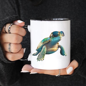 Sea Turtle Mug Turtle Coffee Cup Sea Turtle Gift Turtle Lover Present Turtle Mug Nautical Gift Hawaii Gift Cup Sea Turtle Gift For Women