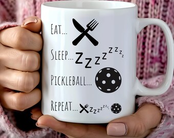 Pickleball Mug Gift For Pickle Ball Player Funny Gift Pickleball Gift For Men Pickleball Gift for Him Pickleball Coffee Mug Pickleball Cup