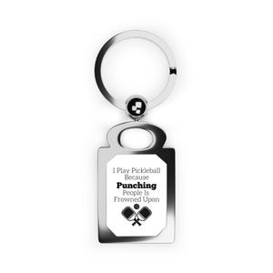 Pickleball Keychain Cute Keychain Pickleball Gift Idea Pickleball Airtag Keychain Pickleball Funny Keychain Pickleball Mom Keychain Gift