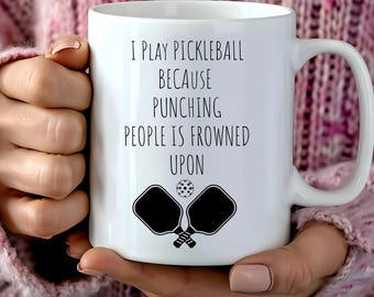 Pickleball Mug Gift For Pickle Ball Player Funny Gift Pickleball Gift For Men Pickleball Gift for Him Pickleball Coffee Mug Pickleball Cup
