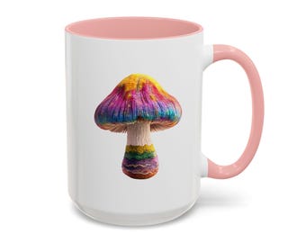 Mushroom Motif Mushroom Mug Cottagecore Coffee Mug Flower Garden Lover Cute Mushroom Gift Mushroom Cup Mushroom Mug Mushroom Decor Nature