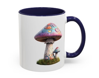 Mushroom Motif Mushroom Mug Cottagecore Coffee Mug Flower Garden Lover Cute Mushroom Gift Mushroom Cup Mushroom Mug Mushroom Decor Nature