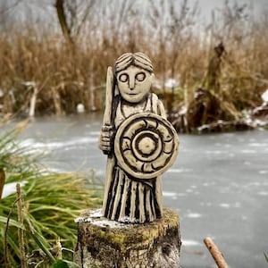 Handgemachte Walküre Figur - Kriegerin der nordischen Mythologie