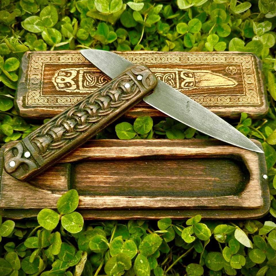 Viking Folding Knife, Canterbury Saxon Replica, 10th Century Borre