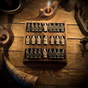 Handmade Viking Tafl Game 9x9 | Hnefatafl | Ancient Nordic Strategy Board Game
