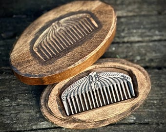 Beard Comb Odin in Wooden Case | Casting method