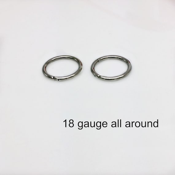Epoch World 5 Paia Set Orecchini a Cerchio per Uomo Donna In Acciaio Inossidabile Ipoallergenico Anello Orecchini Uomo Cerchio Argento Oro Nero 14MM